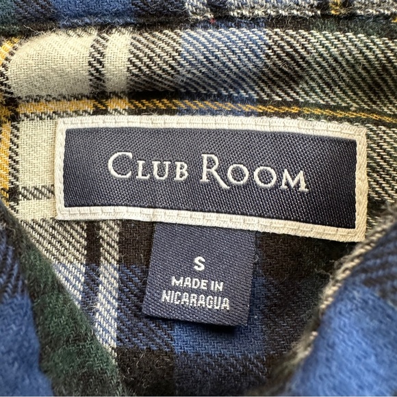 Men's NWT Club Room Blue Flannel Size Small - Picture 6 of 9